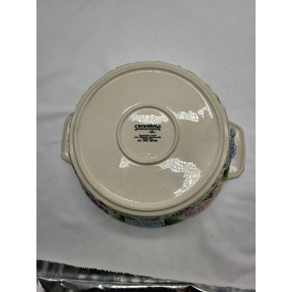 Temptations Figural Floral Casserole - Picture 8 of 8